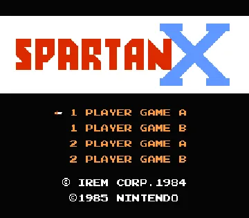 Spartan X (Japan) screen shot title